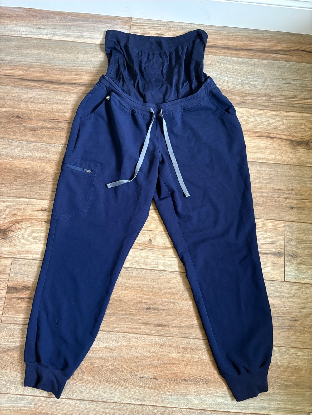 Figs Technical Collection Maternity Scrub in Navy